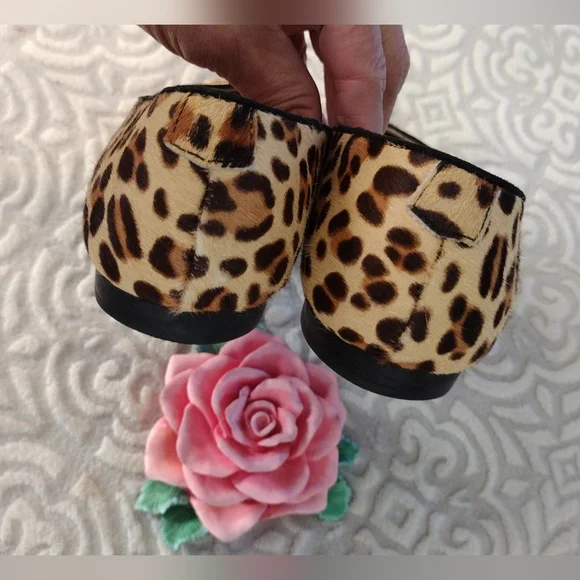 Marc Fisher MFALANYZ-T Animal Print Pointed Toe Flats Women's Size 8½ - Picture 4 of 7